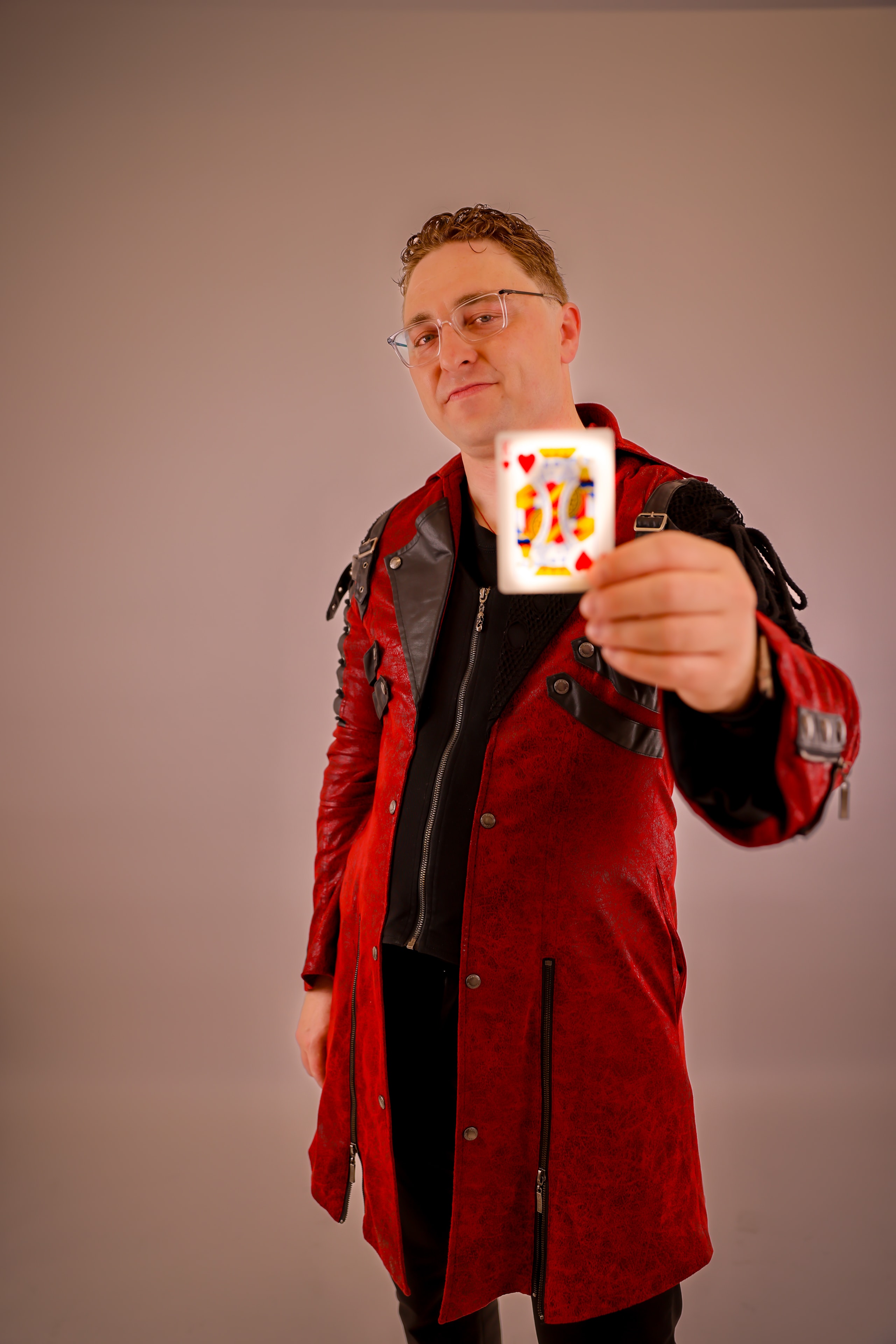 Red Coat Playing Card Portrait
