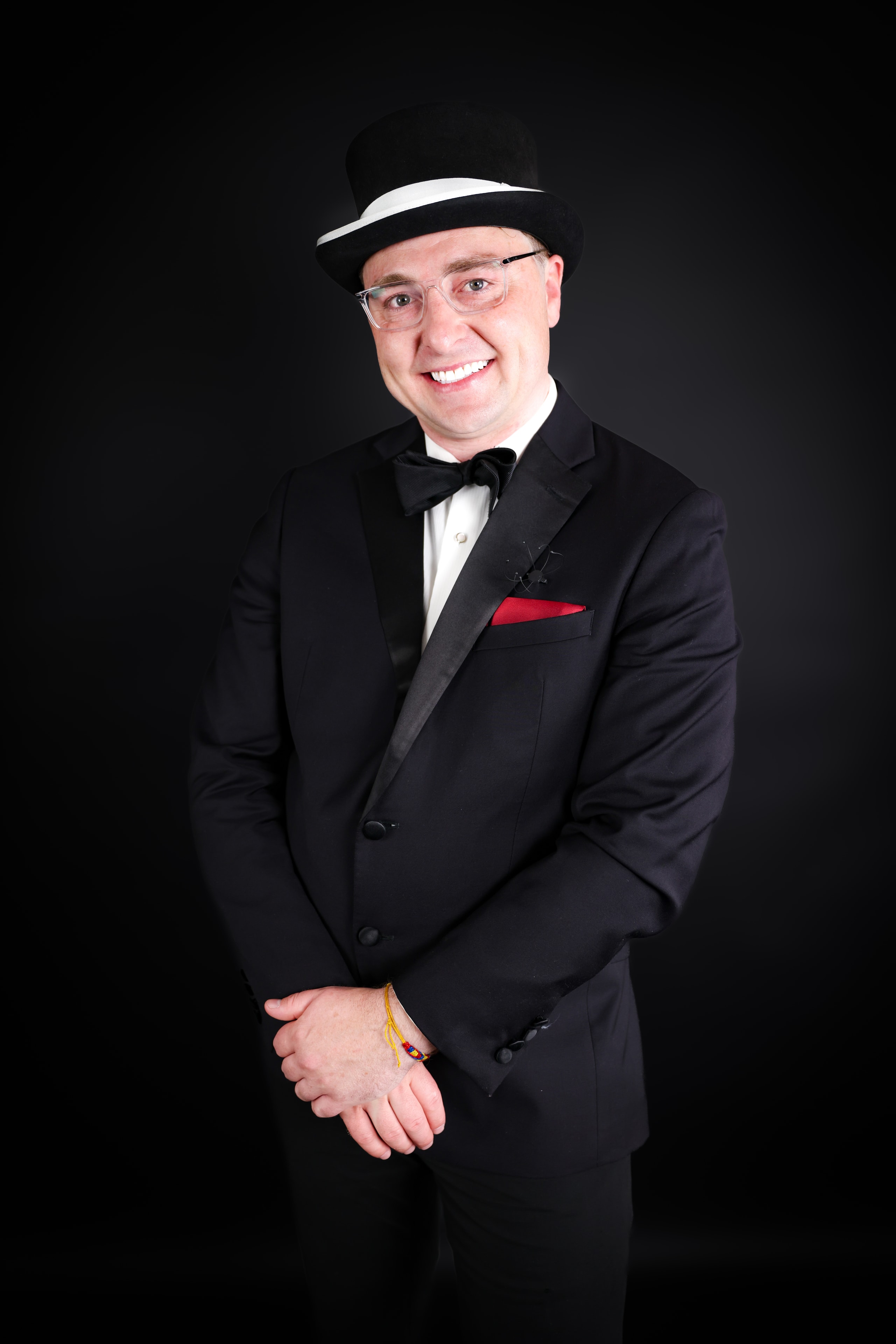 Tuxedo Top Hat Smiling Portrait