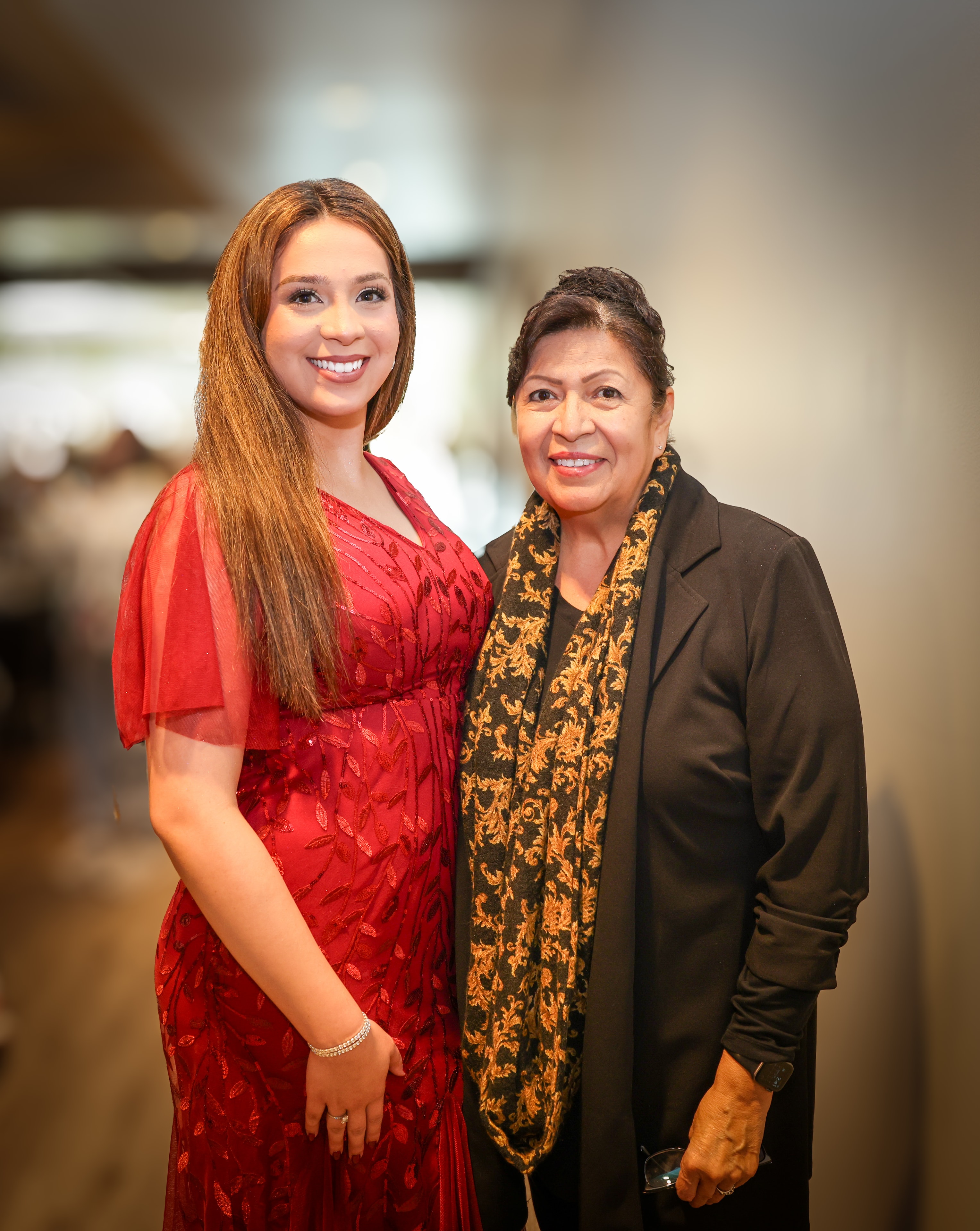 Gala Red Dress Duo Portrait