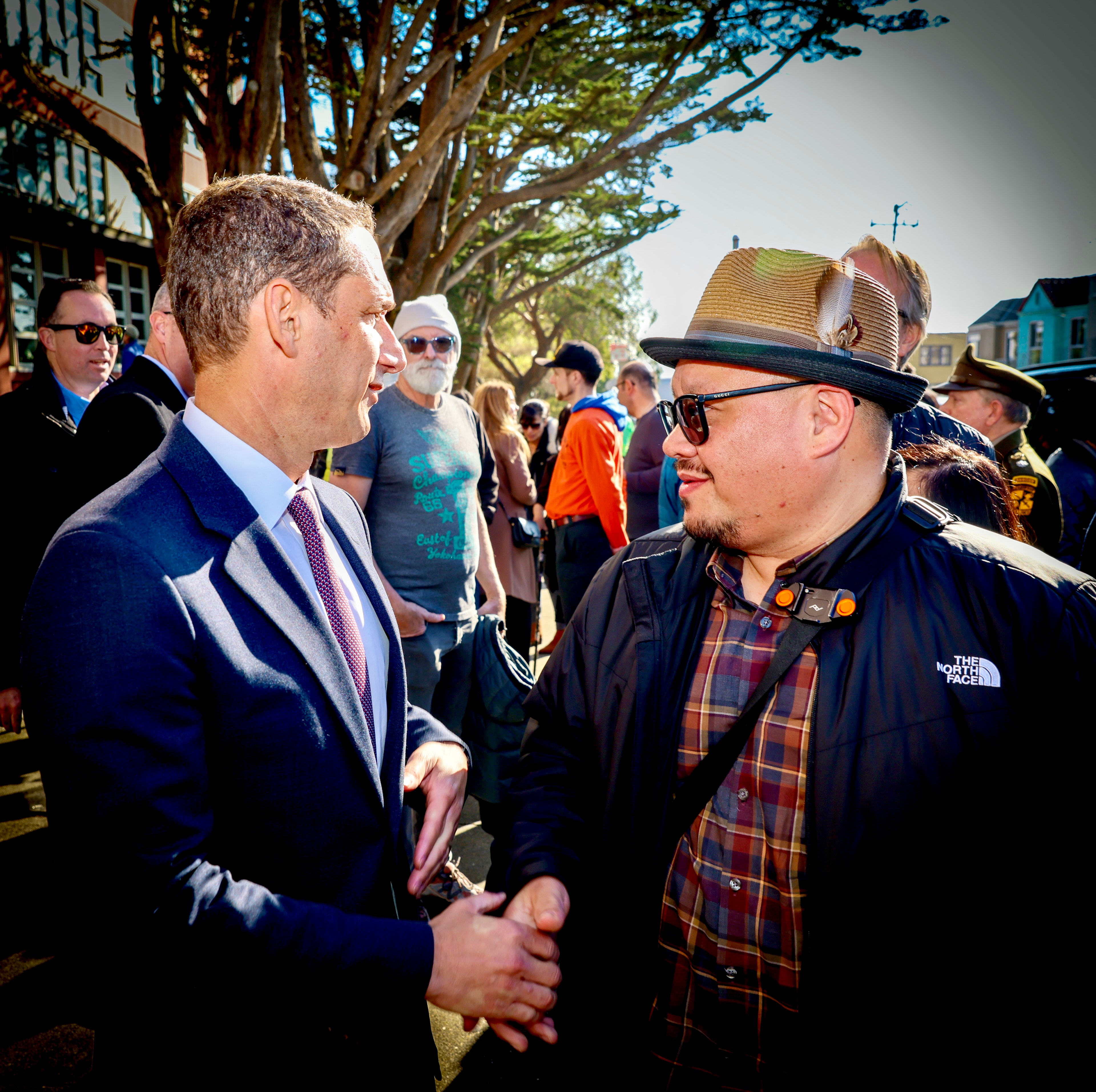 Outdoor Community Handshake