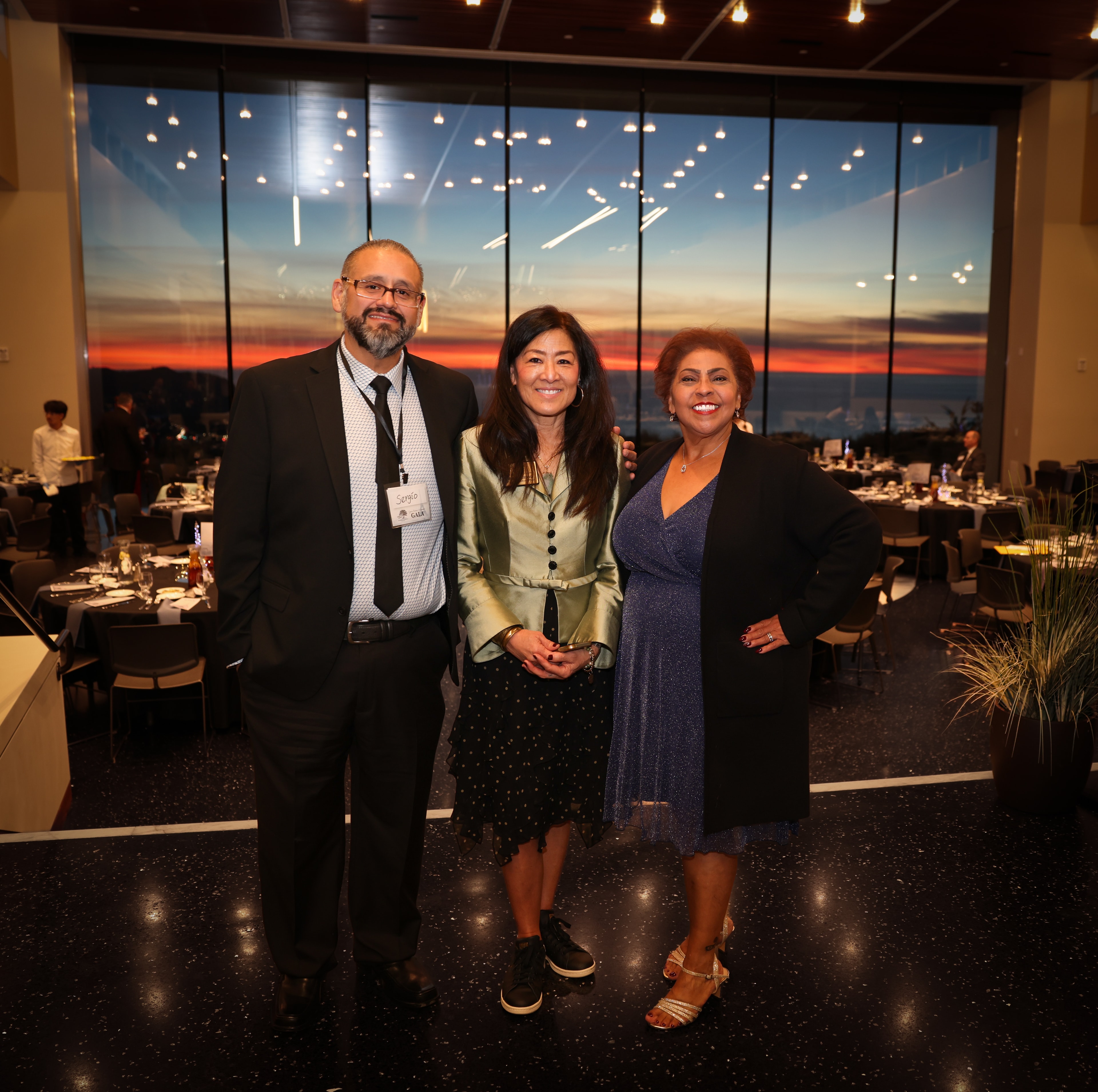 Gala Sunset Trio Portrait