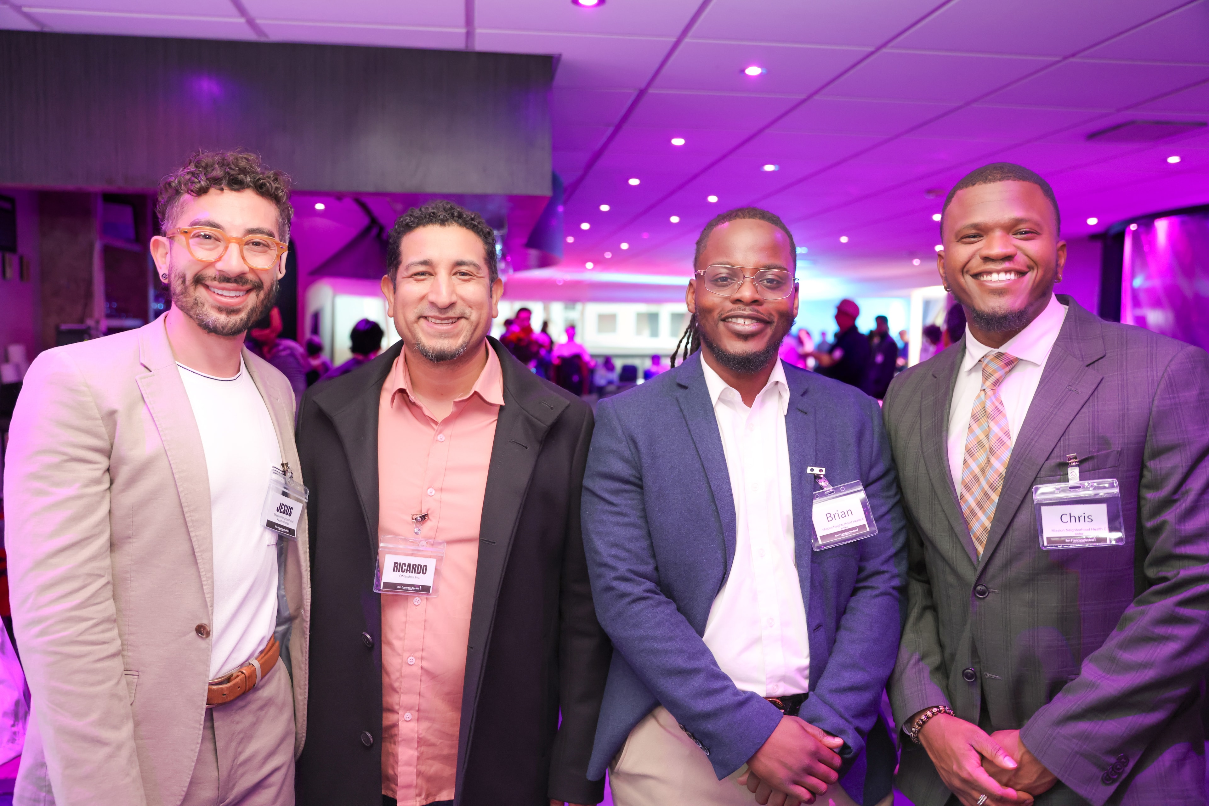 Purple Lit Corporate Networking