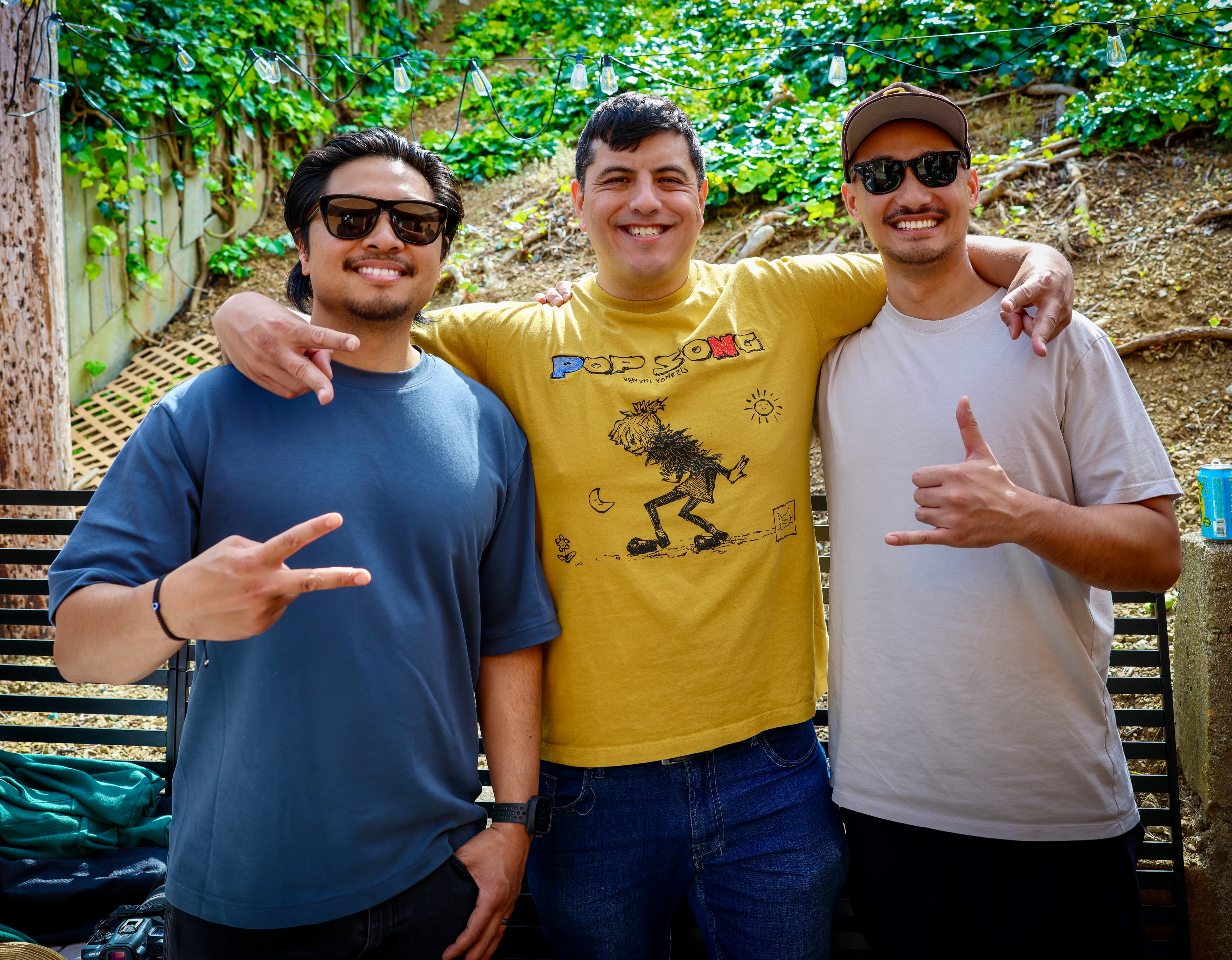 Three Friends Outdoor Portrait
