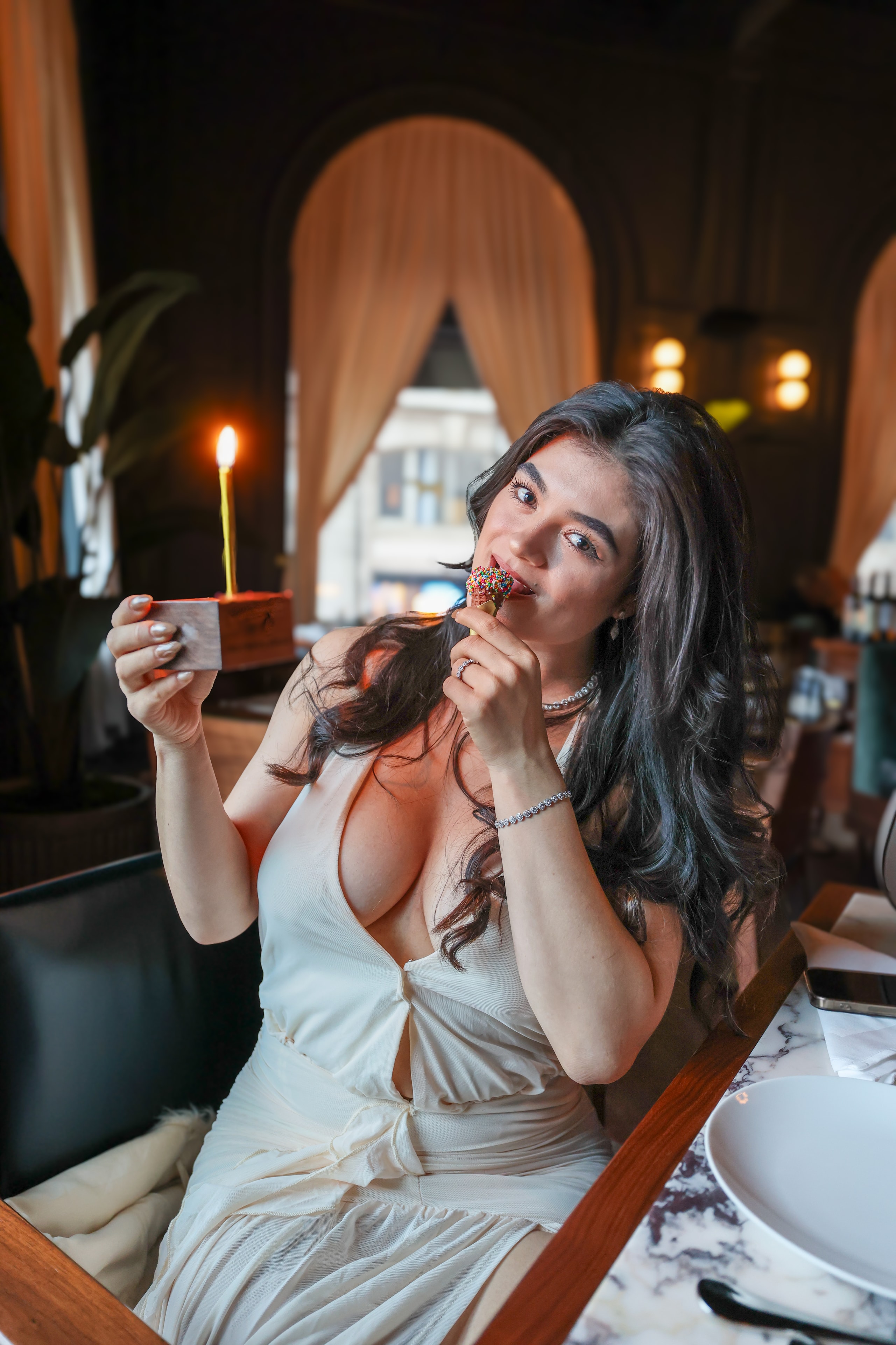 Elegant Restaurant Dining Portrait