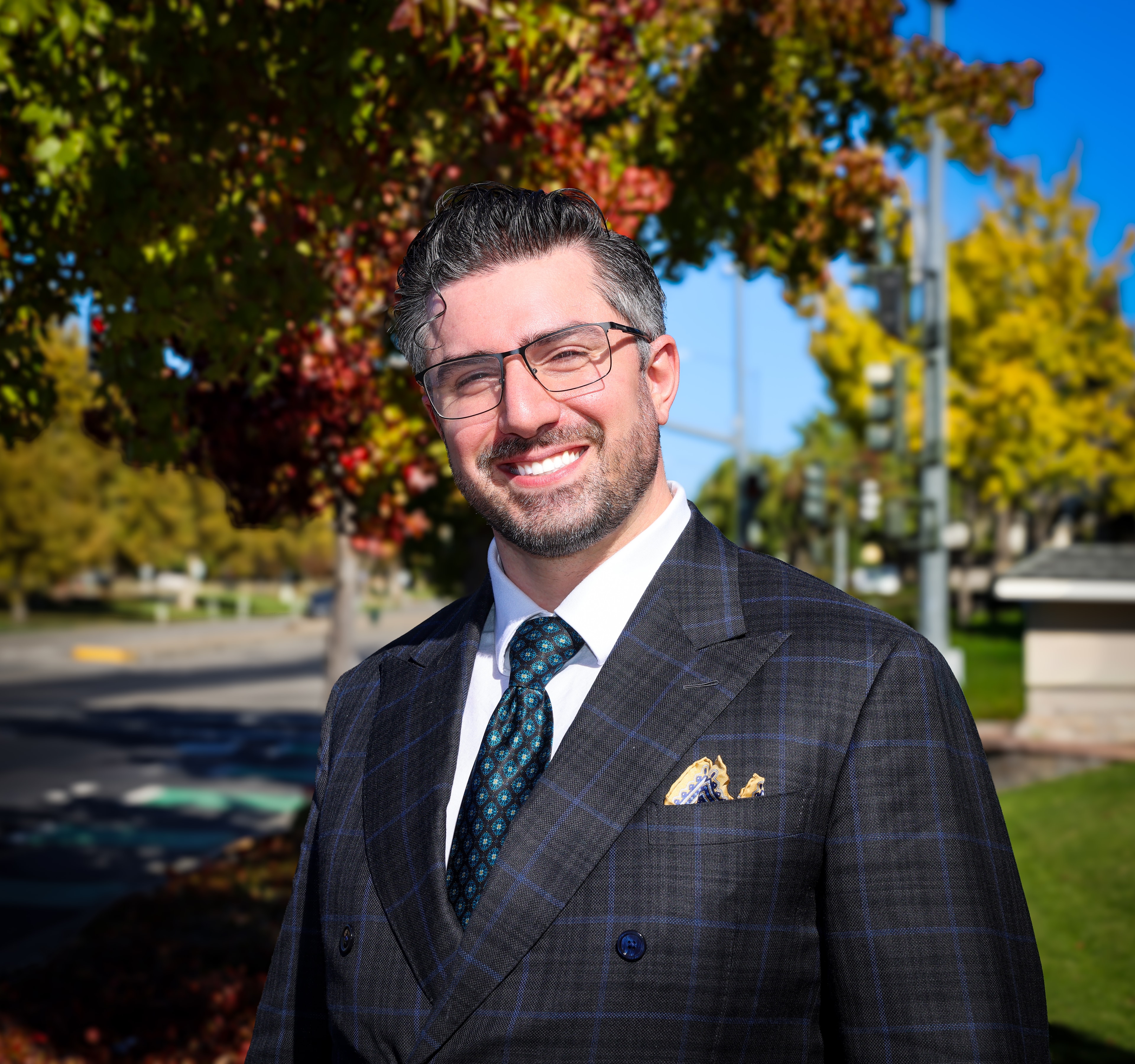 Business Headshot Autumn Smiling