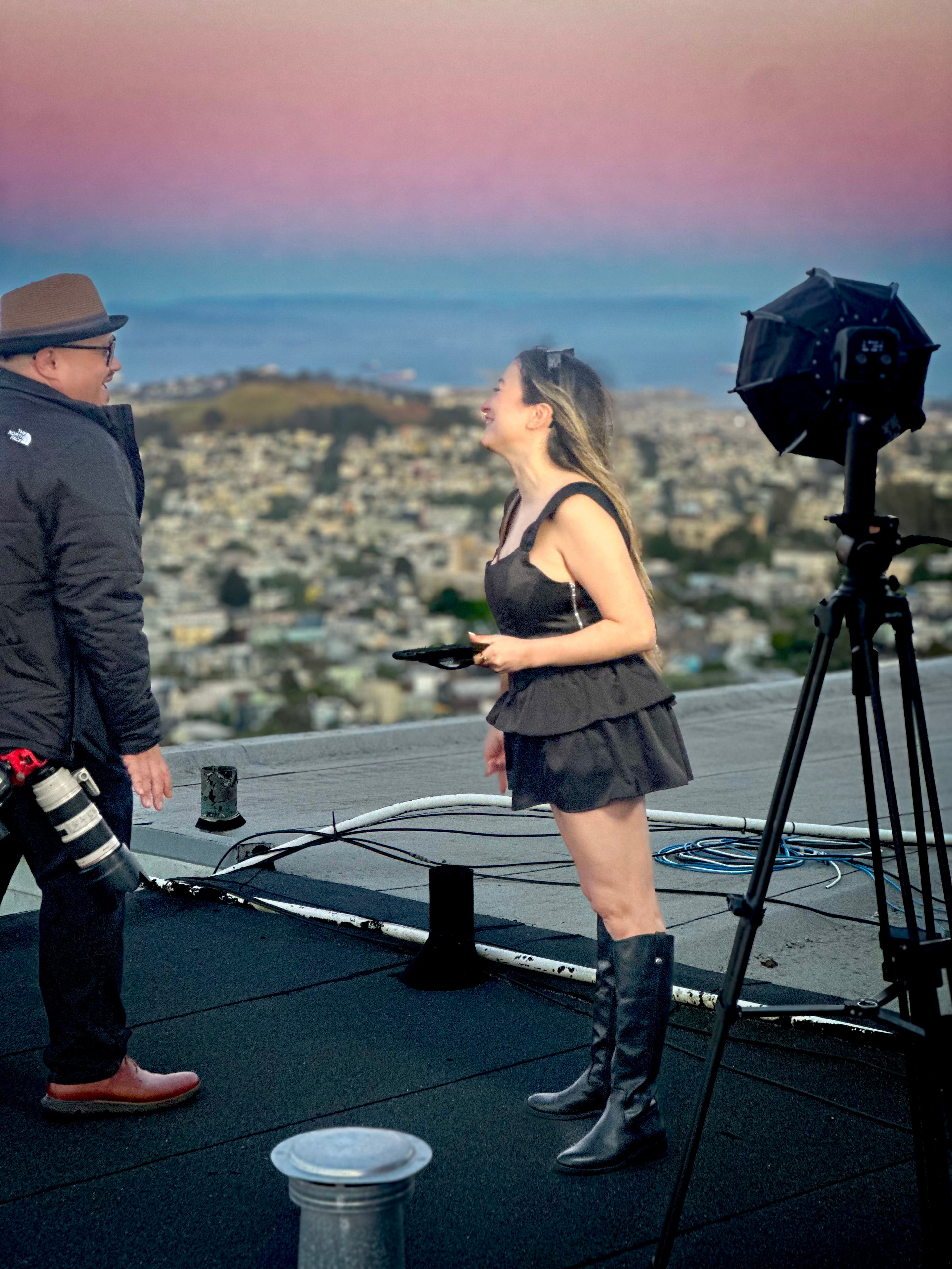 Behind the Scenes Rooftop Shoot