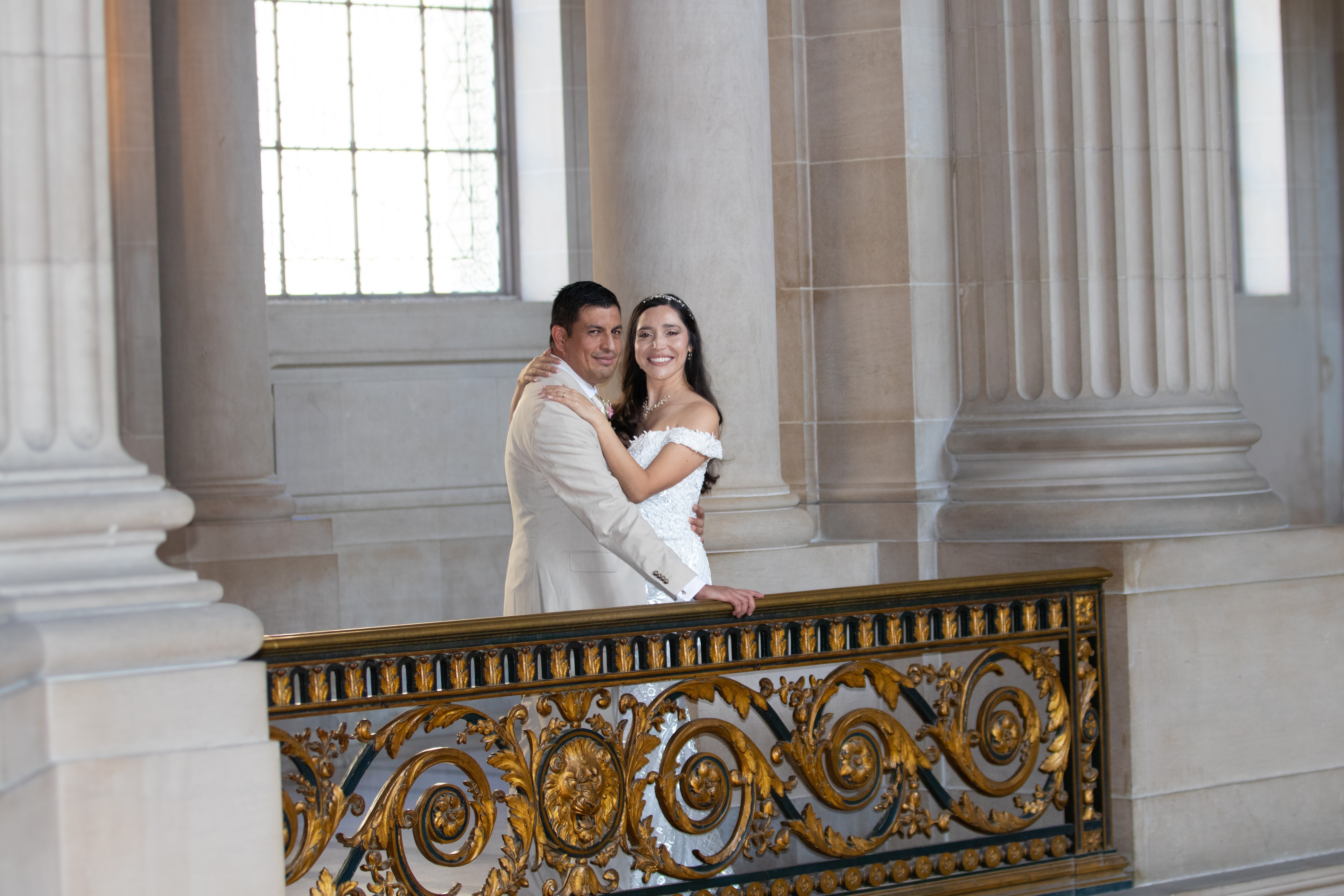 Gold Balustrade Portrait